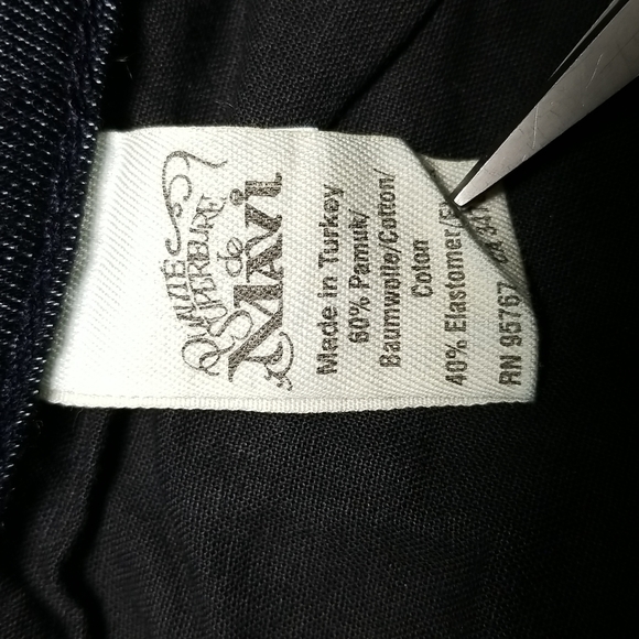 Qualue Supereure de Mavi Women's Jeans Sz 31 Olivia Style Straight Leg Dark Wash - Picture 6 of 7